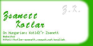 zsanett kotlar business card